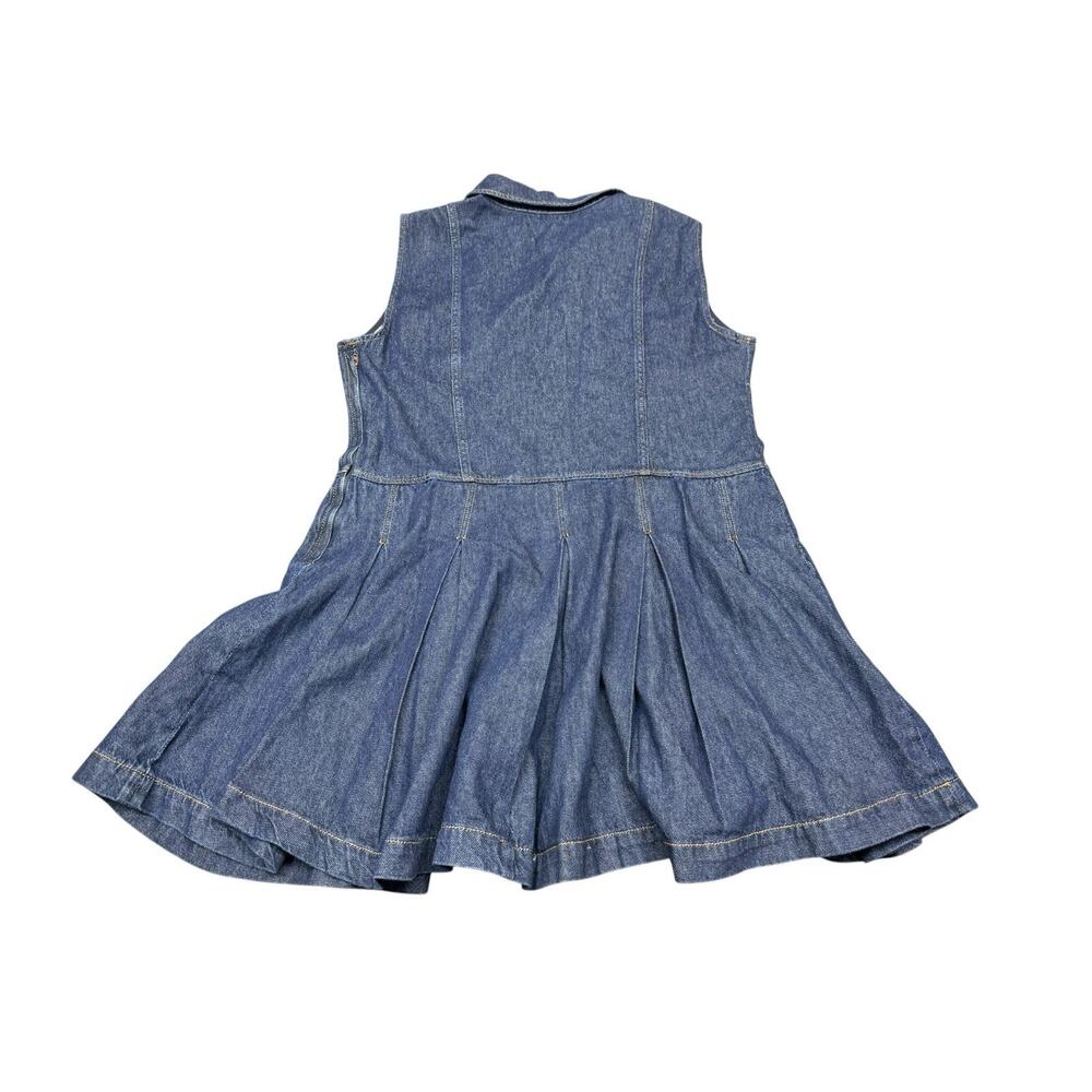 NWT Reformation Arella Denim Mini Dress Organic Cotton Sleeveless Size 10 - Picture 7 of 10